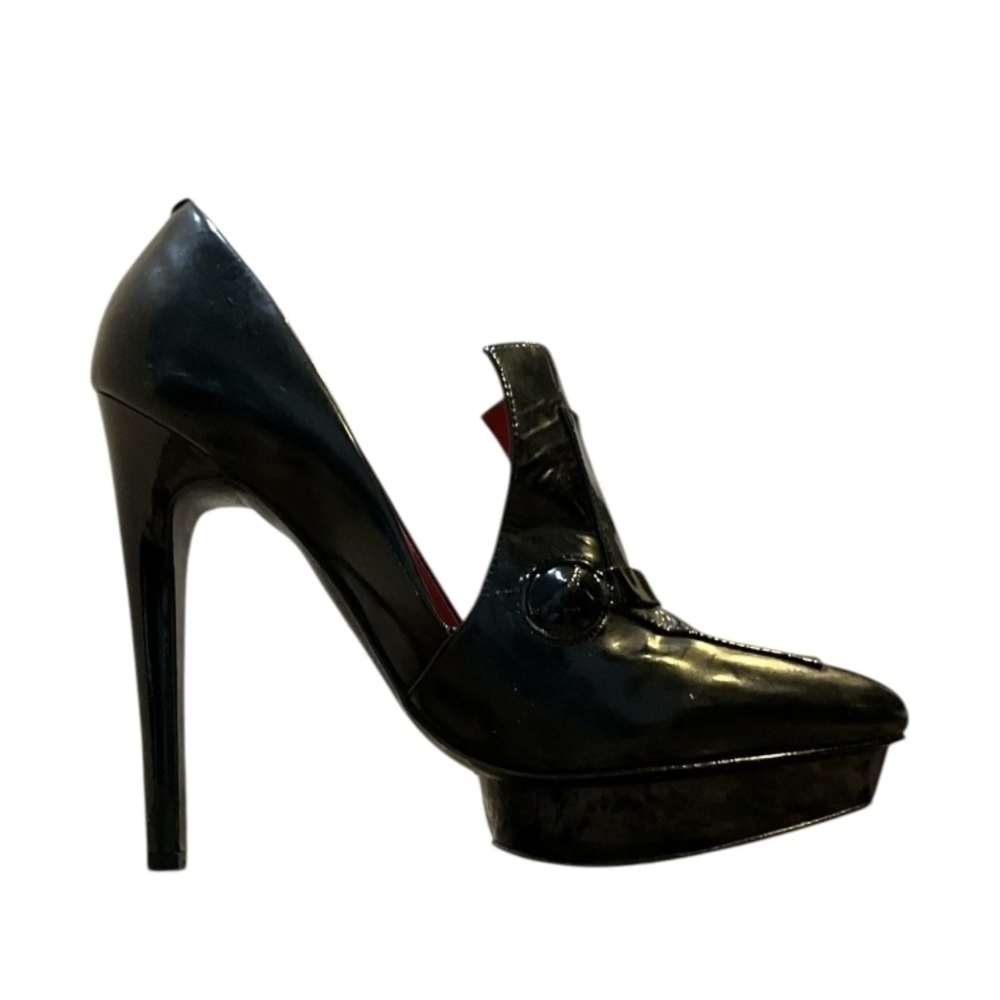 Charles Jourdan Black Platform Heels 9M